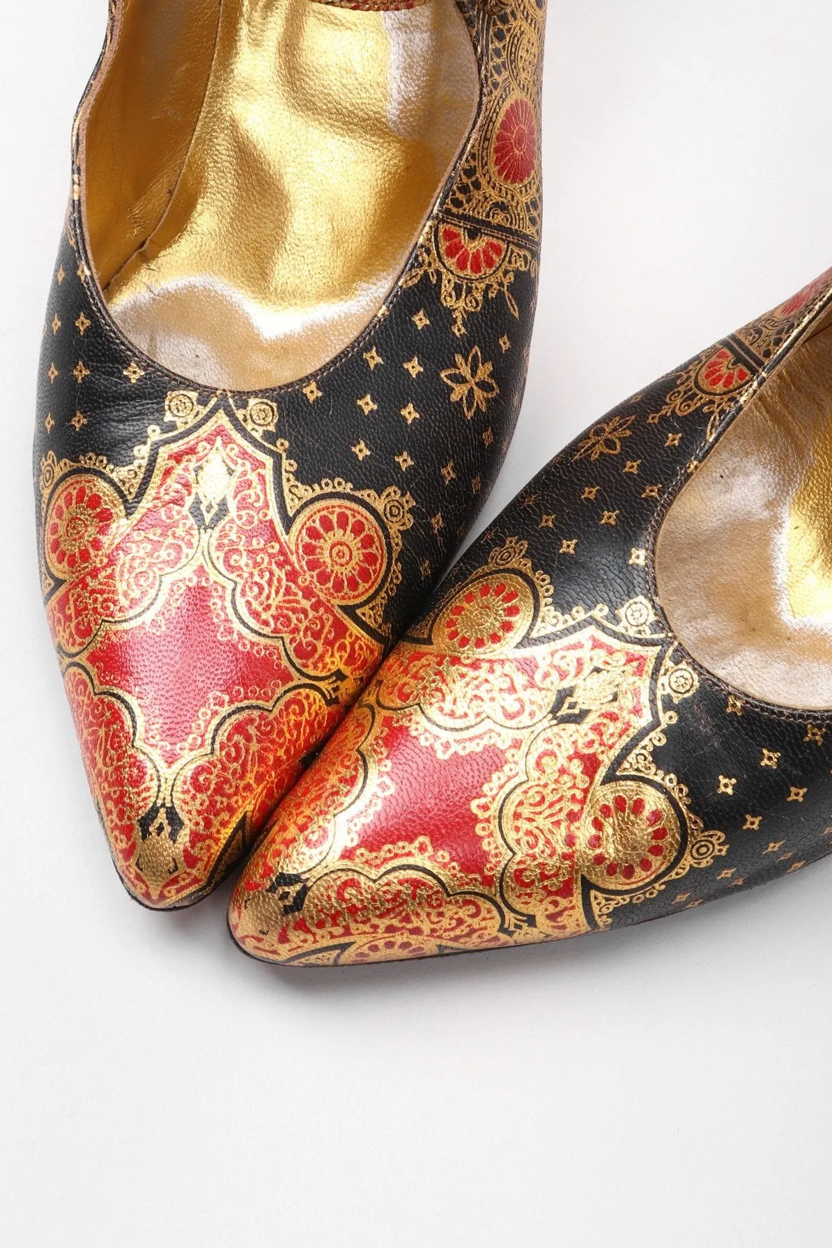 Metallic Moroccan Maryjanes