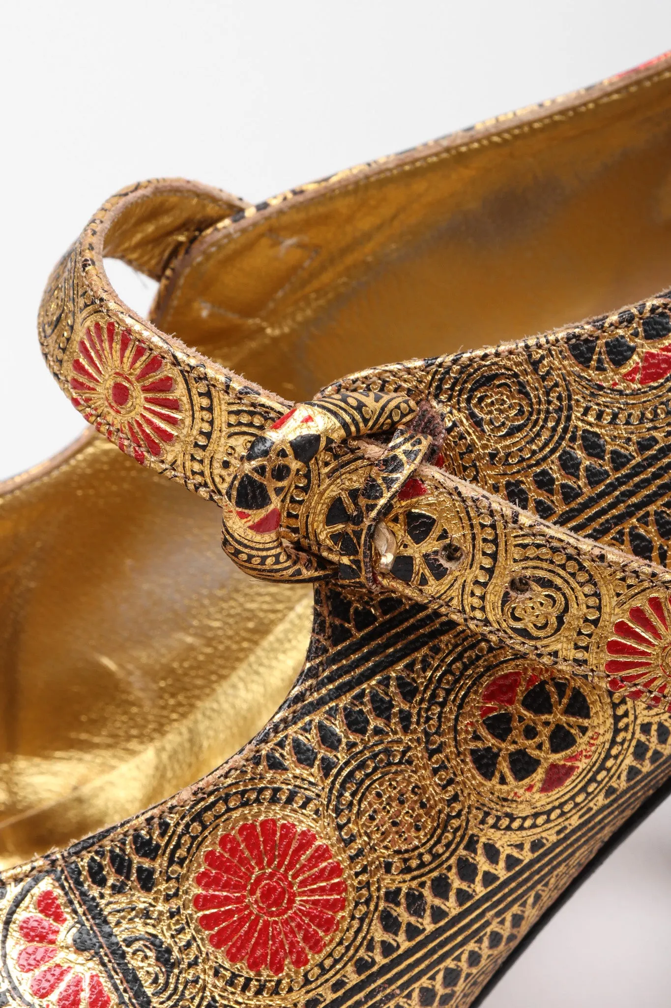 Metallic Moroccan Maryjanes