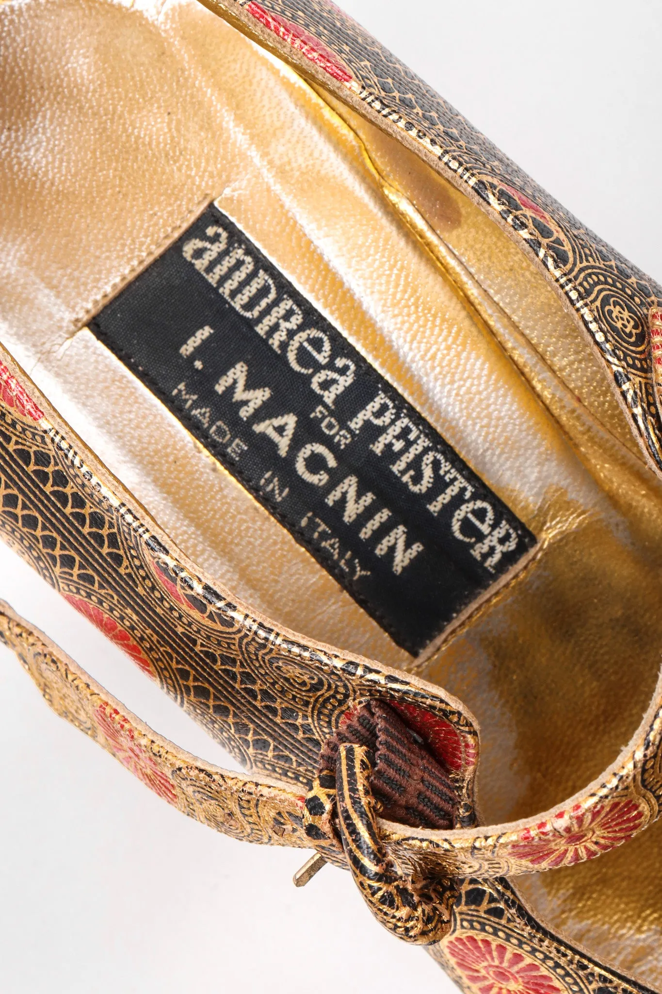 Metallic Moroccan Maryjanes