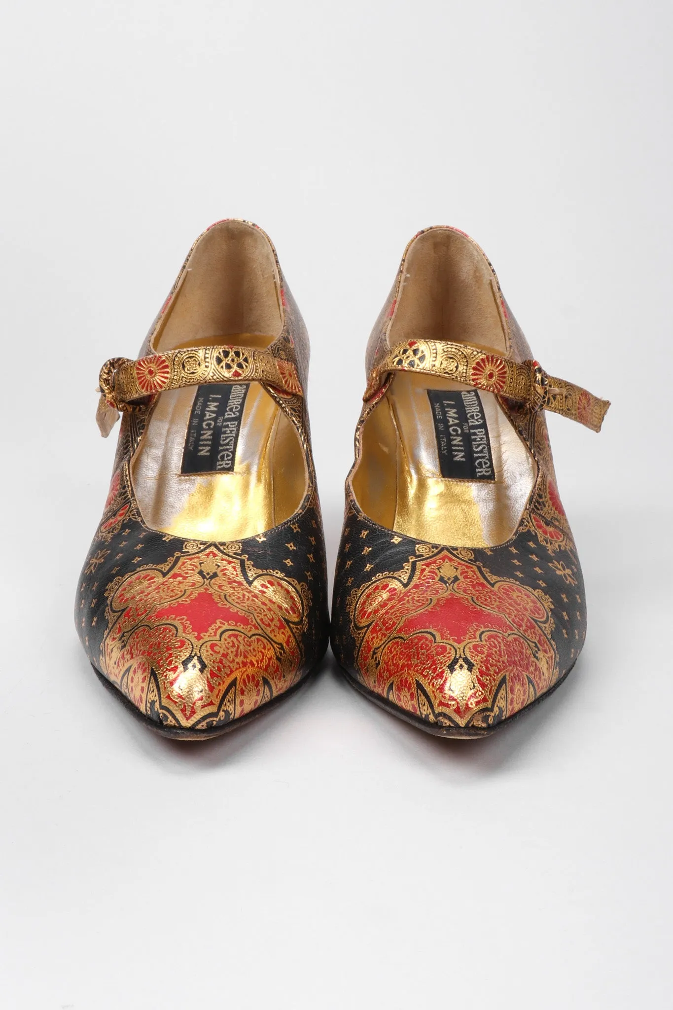 Metallic Moroccan Maryjanes