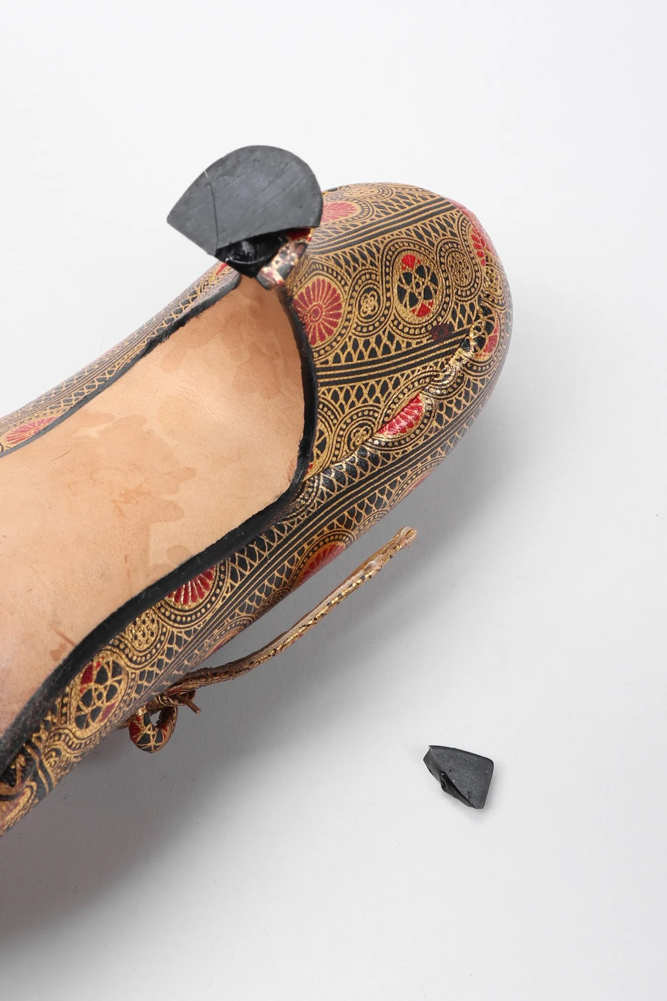 Metallic Moroccan Maryjanes