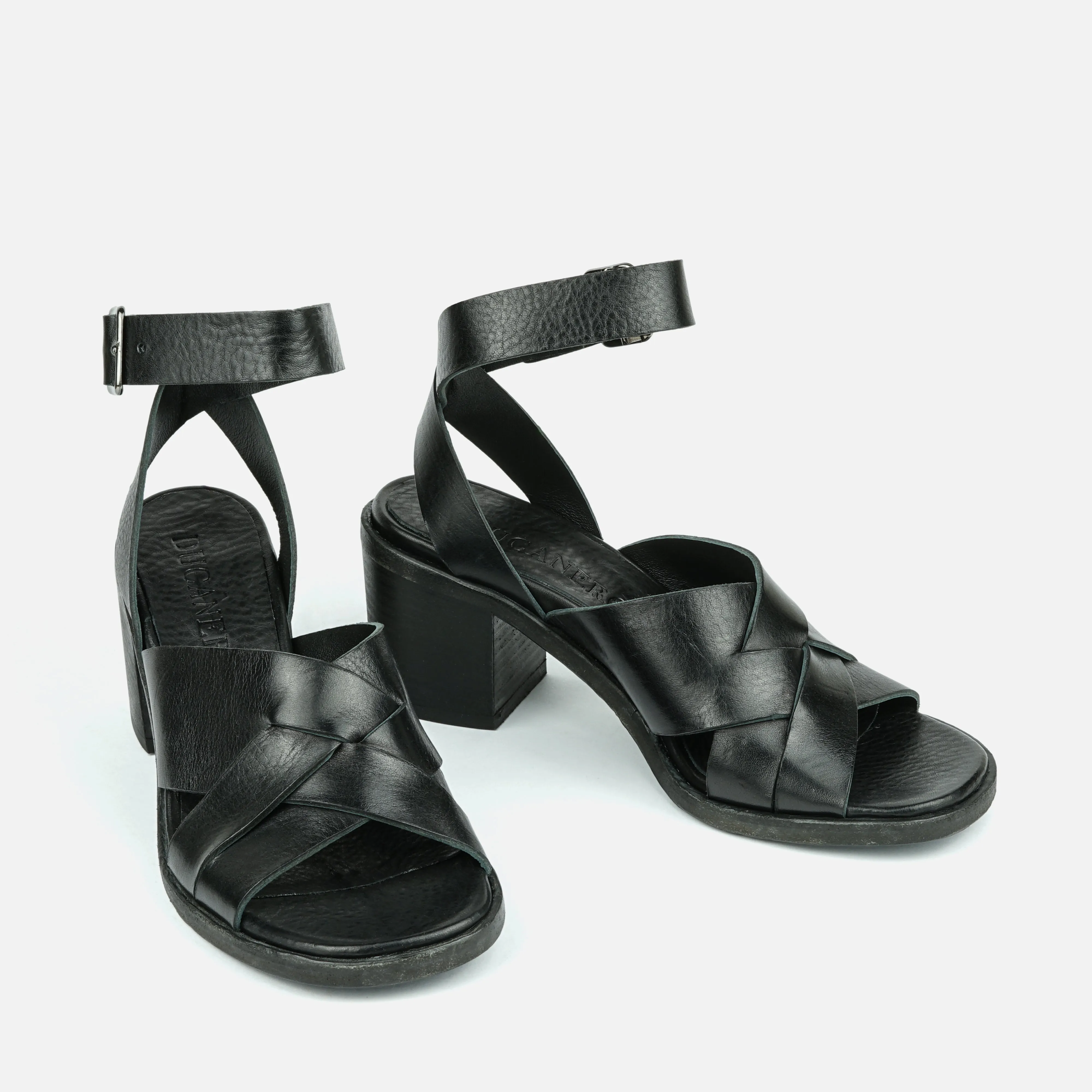 MOOREA | Heel BlackLeather