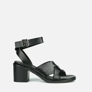 MOOREA | Heel BlackLeather