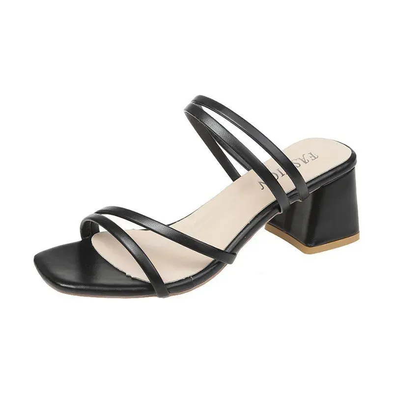 Pamela - Strappy Block Heels