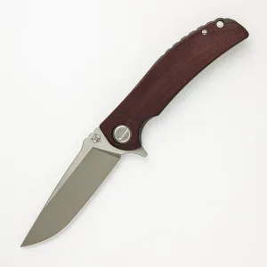 "Limited Edition" Soft Overkill - M398 Blade - Maroon Canvas Micarta Handle - RBS (RJ Martin Design)