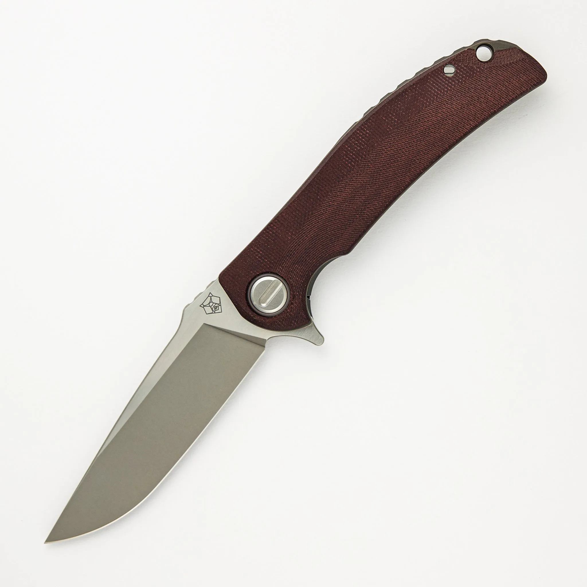 "Limited Edition" Soft Overkill - M398 Blade - Maroon Canvas Micarta Handle - RBS (RJ Martin Design)