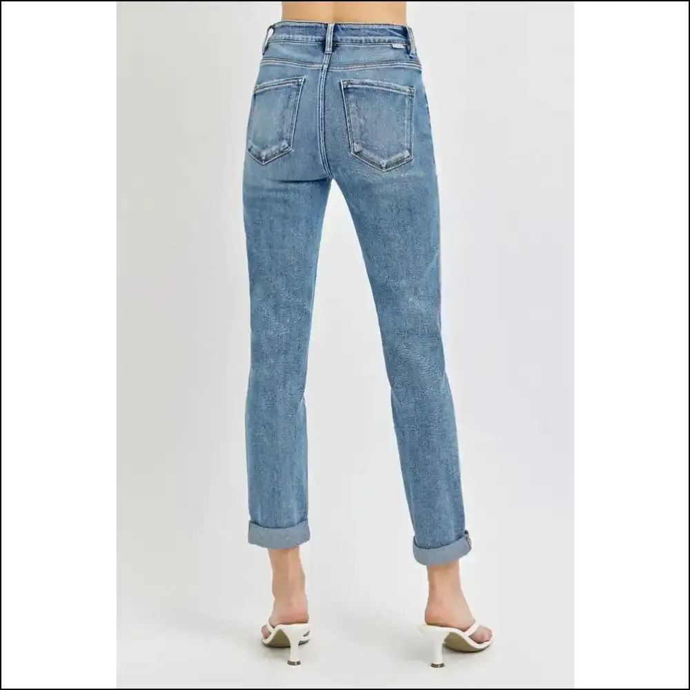 Risen High Rise: the Jeans that Roll Up your Style and Confidence! 😂👖