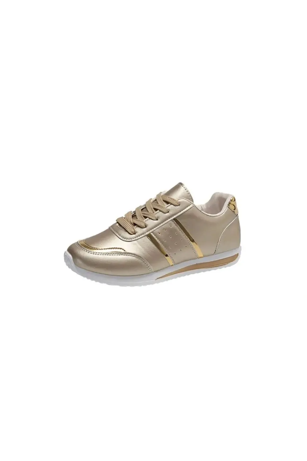 Round Toe Lace Up Platform Sneakers