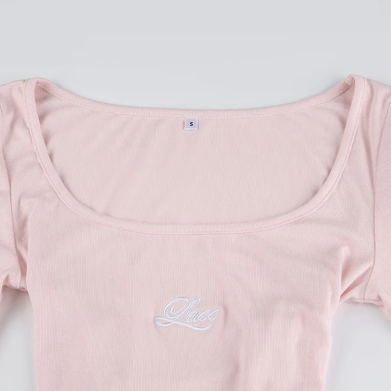Satin Lace-Up Ballet Top