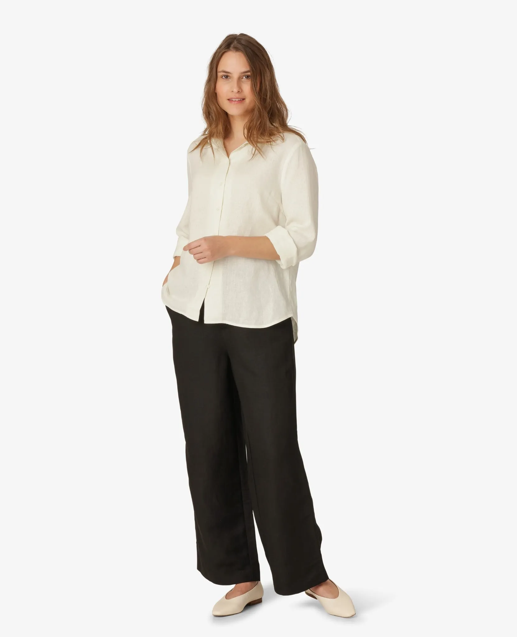 SHEER LINEN SHIRT