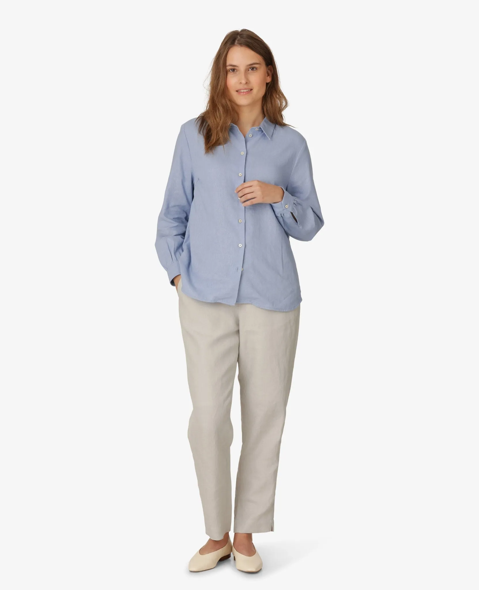 SHEER LINEN SHIRT