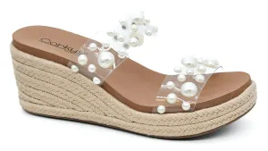 She's Here Pearl Corkys Sandal