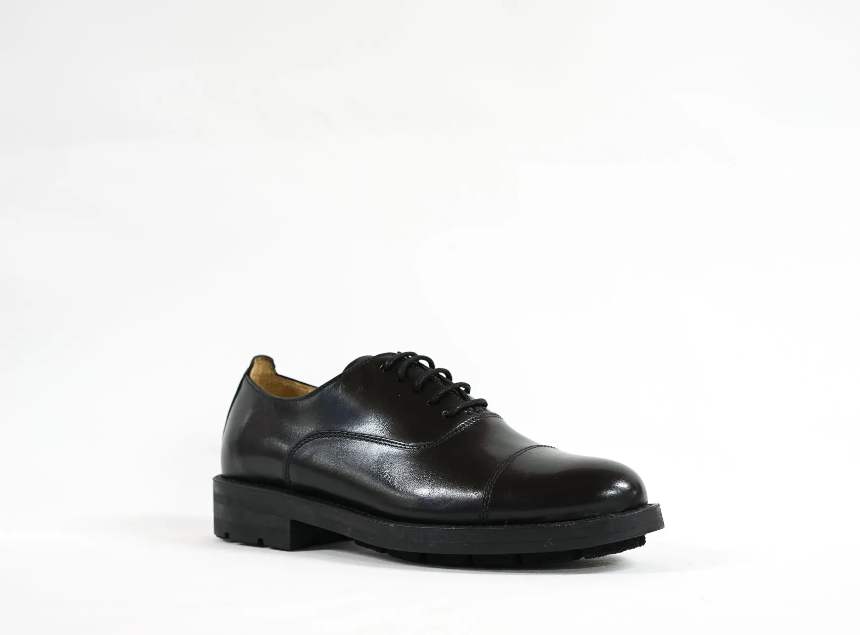 Stefano Stefani Women's Black Leather Lace Up Shoe 8047  Special $190