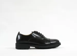Stefano Stefani Women's Black Leather Lace Up Shoe 8047  Special $190