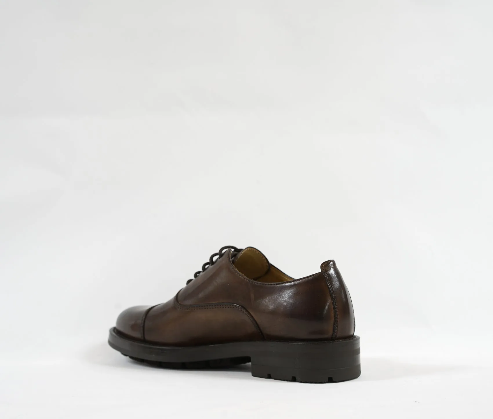 Stefano Stefani Women's Brown Leather Lace Up Shoe 8047  Special $190