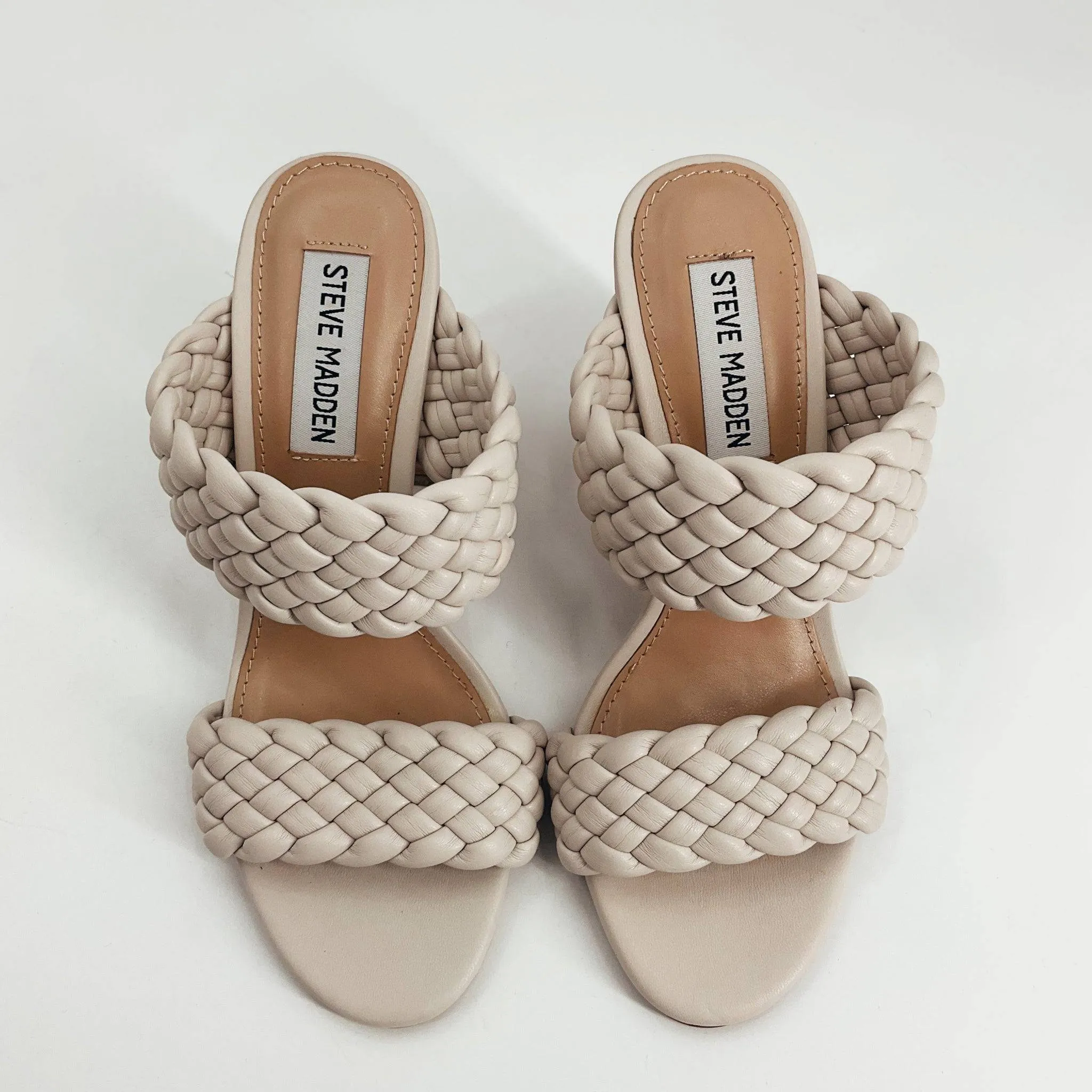Steve Madden – White Braided Sandals - Size 5.5