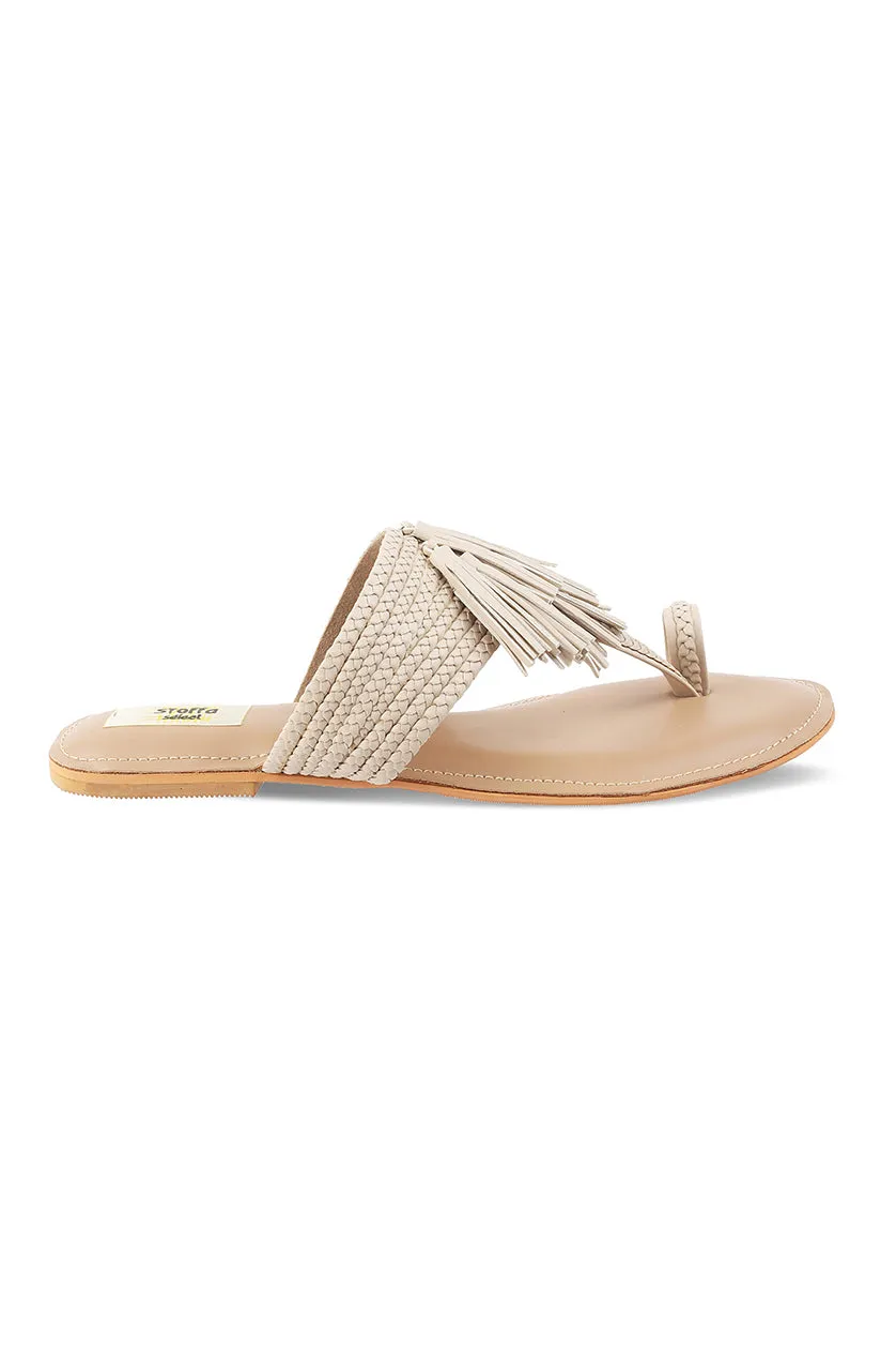 Tassel K Flats Champagne