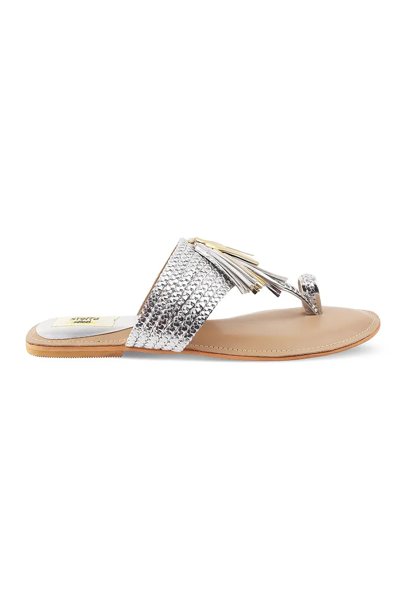 Tassel K Flats Champagne