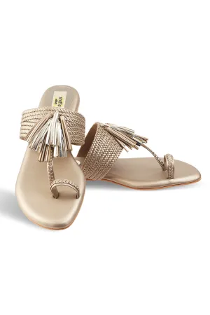 Tassel K Flats Champagne