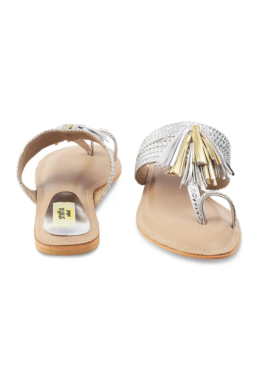 Tassel K Flats Champagne