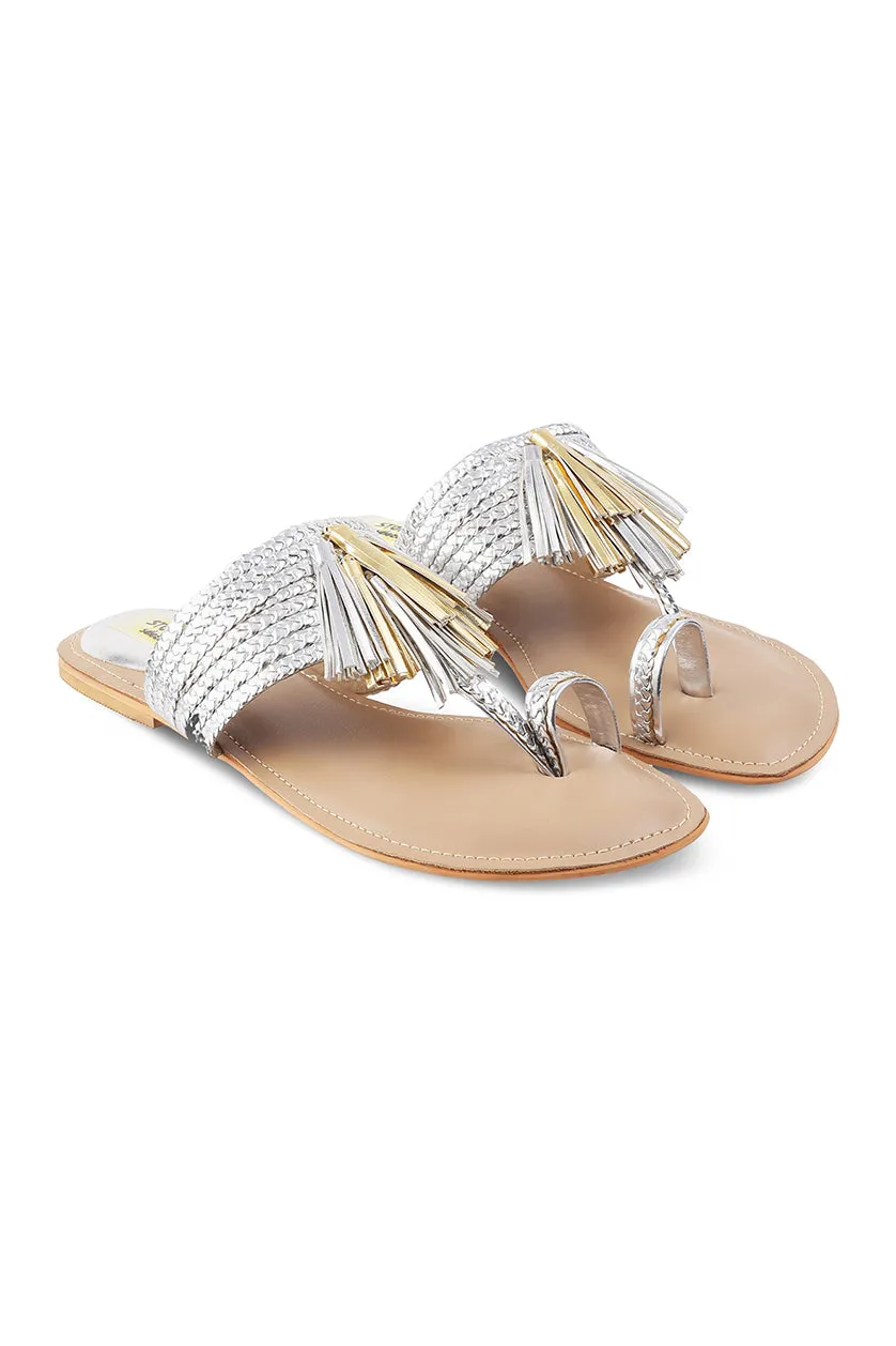 Tassel K Flats Champagne
