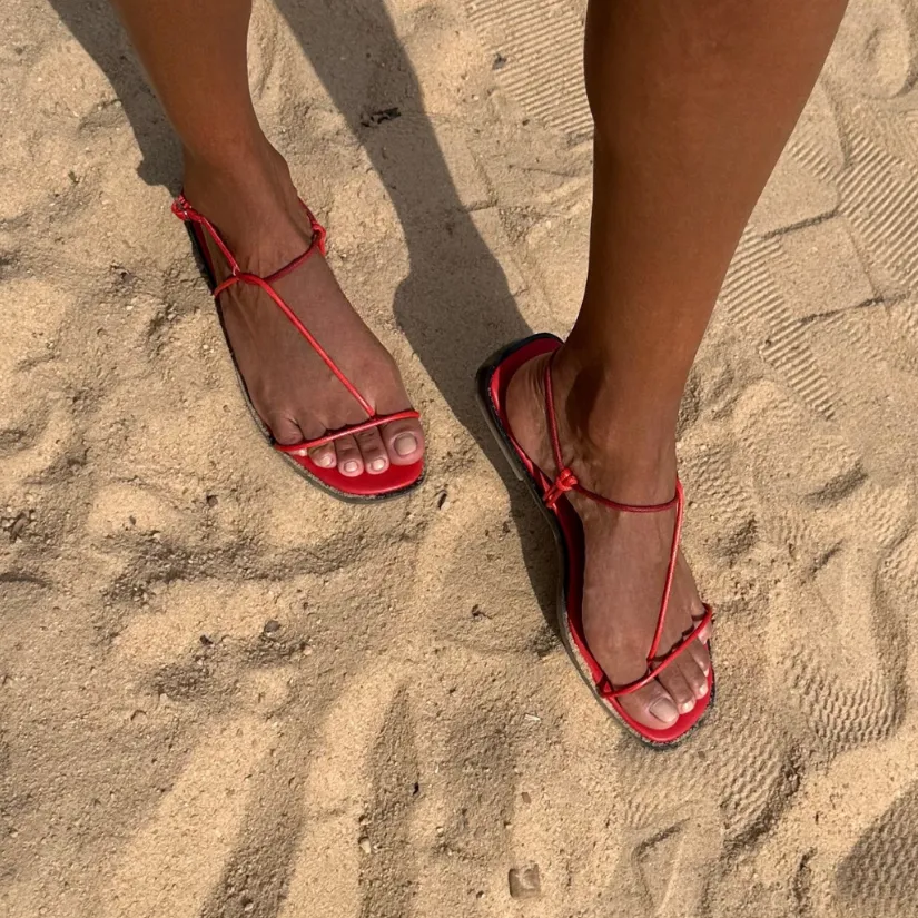 TIERNA RED SANDALS
