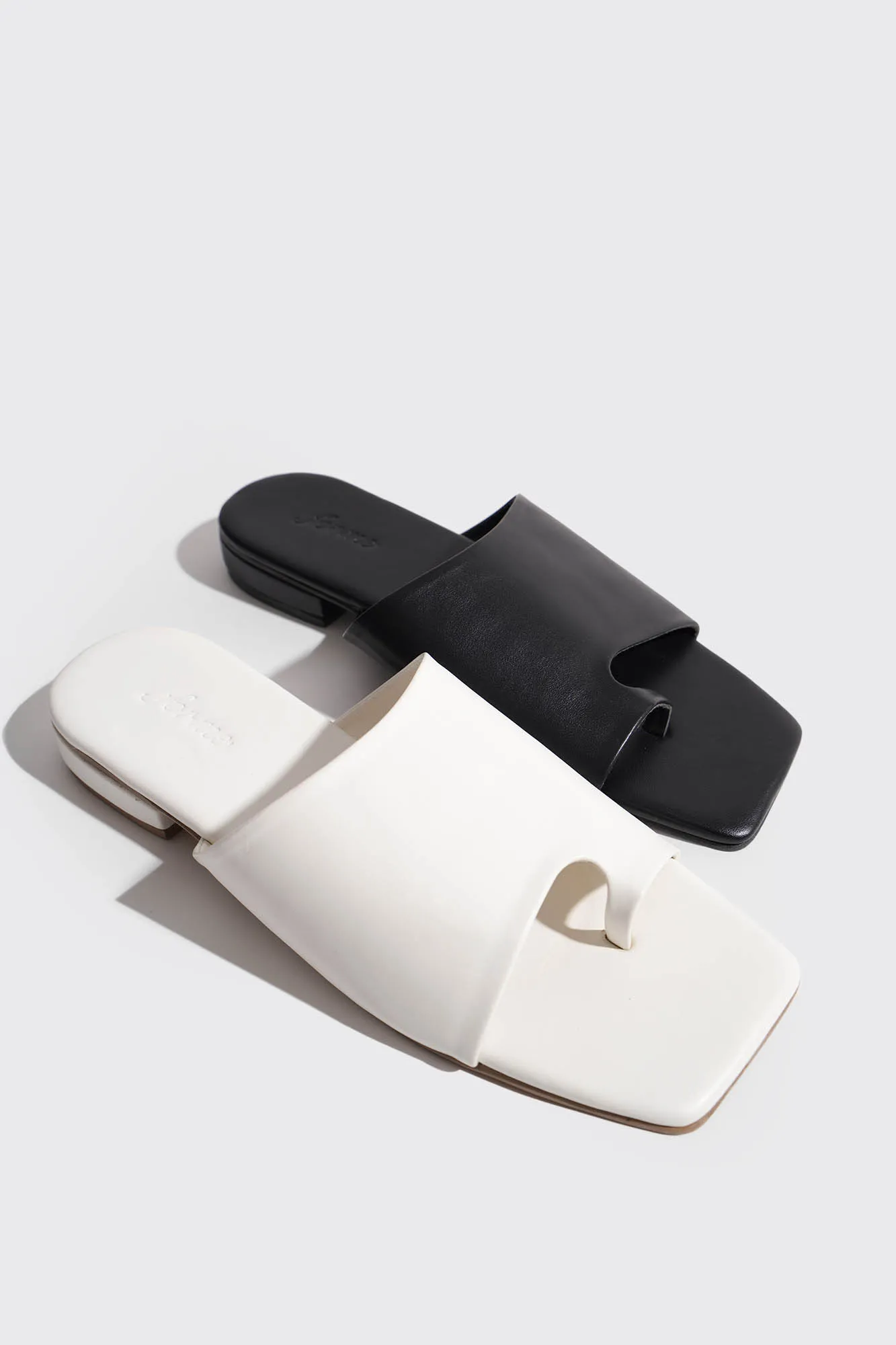 Toe Strap Square Toe Sandals