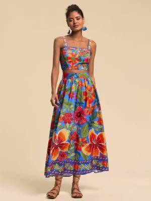 Travachic 2pcs/Set Printed Camisole & Printed Mini Skirt, Minimalist Fashion Casual Everyday Outfit