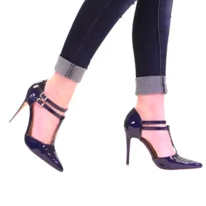 TRU-T Women's Strap Stiletto Heels Pumps