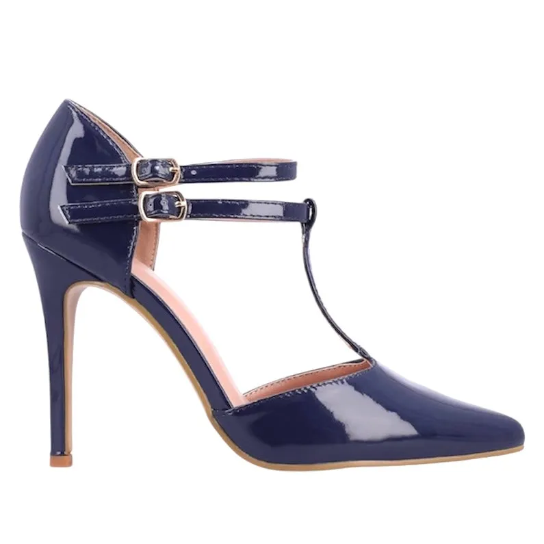 TRU-T Women's Strap Stiletto Heels Pumps