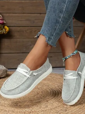 Vetersluitende slip-ons met ronde neus