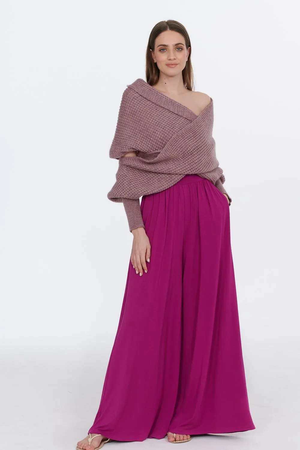 Viva Magenta wide trousers