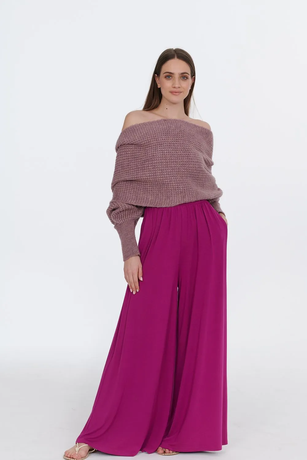 Viva Magenta wide trousers