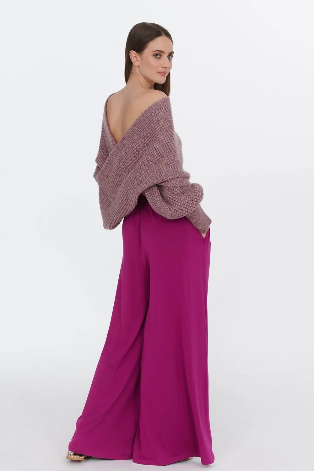 Viva Magenta wide trousers