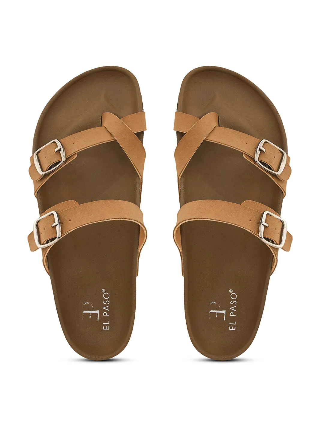 Women One Toe Flats with Buckles