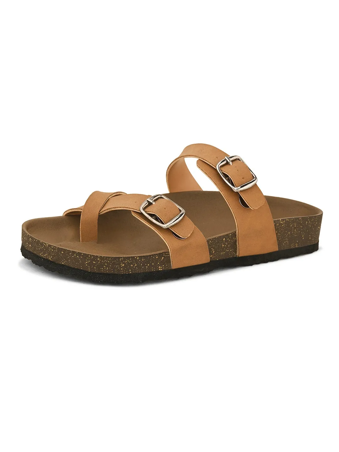 Women One Toe Flats with Buckles