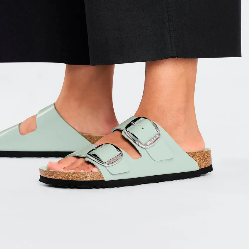 WOMEN'S BIRKENSTOCK ARIZONA BIG BUCKLE | HIGH SHINE SURF GREEN
