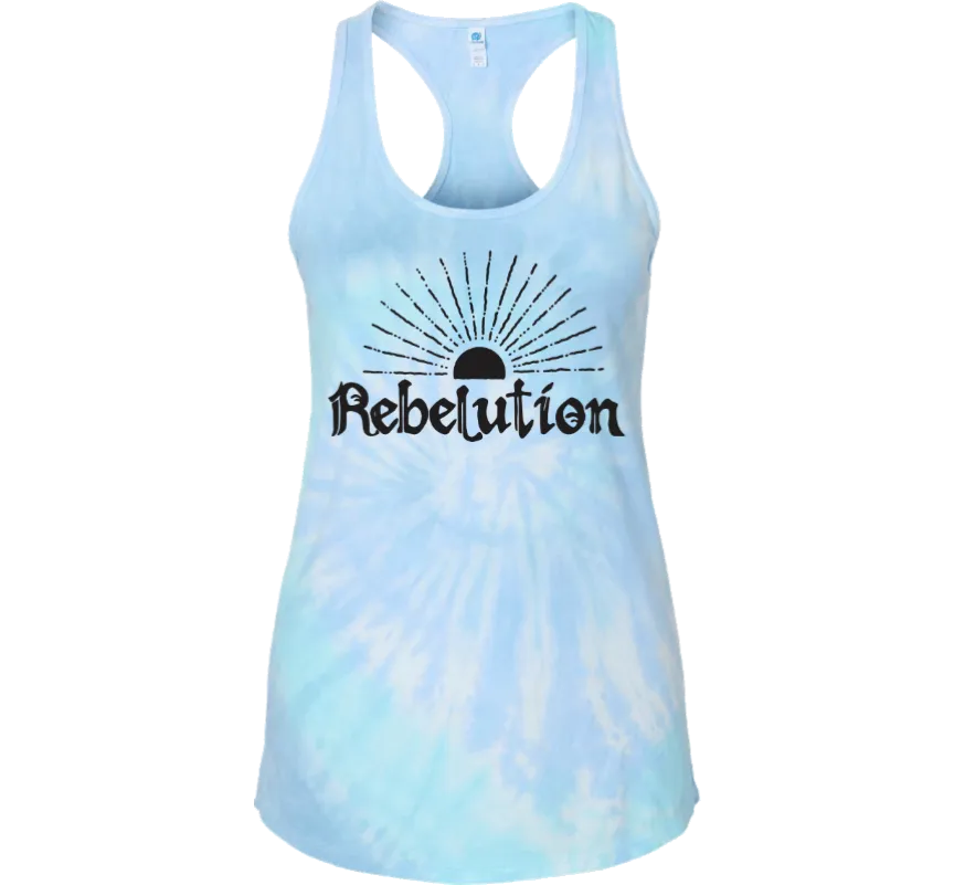 Women’s Sunrise Tank (Blue Tie Dye)